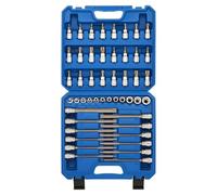 CASOMAN 48-Piece 3/8" Drive Master Torx Bit Socket and External Torx Socket Set, 6-Inch Extra Long, CR-V & S2 Steel
