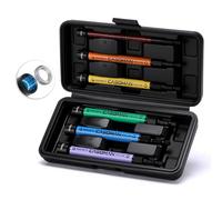 CASOMAN Metric Magnetic Hollow Impact Nut Drivers Set, 6-Piece Color Coded Hollow Power Nut Driver with Extended Reach, 6 Metric Sizes