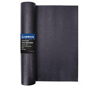 CASOMAN Professional Tool Box Liner and Drawer Liner, Black Anti Slip Toolbox Matting, Adjustable Thick Cabinet Shelf Liners, 16 inch (wide) x 6 feet (long)