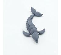 CASOME 3D Printed Articulated Dolphin Figurine, Movable Joint Ocean Animal Model, Flexible Poseable Desk Decor Collectible Marine Display