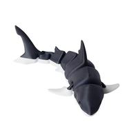 CASOME 3D Printed Articulated Great White Shark Figurine, Movable Shark Model For Desk Decor, Realistic Ocean Predator Collectible, Poseable Marine Display For Home & Office