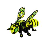 CASOME 3D Printed Mechanical Bee Figurine, Articulated Insect Model With Movable Wings, Robotic Bee Desk Decor, Unique Tabletop Decoration(L)