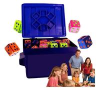 CASOME Fast-Paced Dumpster Dice Game for 2-8 Players - Hilarious Family & Party Game with 80 Colorful Dice+ Graffiti Sticker Pack - Fun Travel Game for Adults & Kids, Game Night Essential(1PCS)