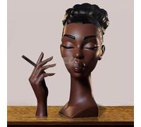 CASOME Incense Burner, Head Incense Burner Black Woman, Headscents-Incense Stick Holder, Face Head Scents Room Waterfall Decor, Cool Stuff For Your Room, Home Decor Gifts(Brown)
