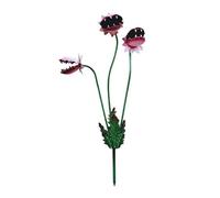 CASOME Metal Carnivorous Plant Garden Stake, 2D Venus Flytrap Yard Decor, Outdoor Lawn Decoration, Halloween Garden Art, Funny Plant Stake Ornament 30cm