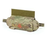 CASONMMAX Medical Drop Pouch,Micro Horizontal IFAK Roll Dangler Pouch with Cross Panel for Tactical Airsoft Vest Chest &Rigs...