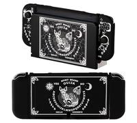 CasosexploreLab Case Shell Compatible with Nintendo Switch OLED Aesthetic Tarot Protective Cover for Nintendo Switch Joycon Controller Soft TPU Grip Dokable Case Carrying Cover Switch Accessories