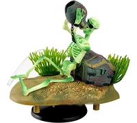 CASOTA Fish Tank Decorations Aquarium Ornament Fish Tank Air Pump Oxygen Pump Aerating Action Ornament Pirate Skeleton Lifts Rum Jug Artificial Resin Aquarium Air Pump