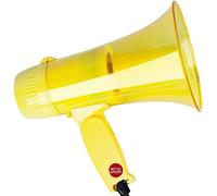 CASOTA Megaphone Speaker Megaphone 20watt Power Portable Megaphone Bullhorn Siren/Alarm And 240s Recording With Volume Control And Strap For Indoor And Outdoor Microphone (Yellow)