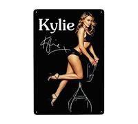 CASOWAT Kylie Singer Minogue Metal Tin Sign Wall Iron Painting For Home Bar Cafe Bedroom Poster Decor 8 X 12 Inch