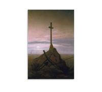 Caspar David Friedrich - The Cross Beside The Baltic Wall Art Poster Prints Home Decor Picture Canvas Painting Posters 08x12inch(20x30cm)