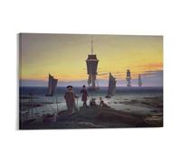 Caspar_David_Friedrich_-_The_Stages_of_Life Wall Art Picture Painting Poster Canvas Print Posters Artworks Room Decor 08x12inch(20x30cm)