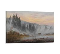Caspar_David_Friedrich_-_The_times_of_day_The_morning Picture Print Canvas Poster Wall Paint Art Posters Decor Modern Home Artworks 08x12inch(20x30cm)