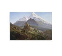 Caspar_David_Friedrich_-_The_Watzmann Poster Print Art Wall Painting Canvas Posters Modern Bedroom Decor 12x18inch(30x45cm)
