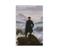 Caspar David Friedrich Wanderer Above The Sea of FogWall Art Home Decor Vintage Poster, Retro Aesthetic Print Perfect for Living Room, Bedroom, Office, Home StudioUnframe-style20x30inch(50x75cm)