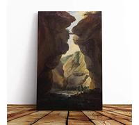 Caspar Wolf Dala River Canvas Print | Gallery Wrapped 30mm Frame Wall Art | 24x16 inches | Ready to Hang | Modern Animals Picture | Living Room Bedroom Lounge Office