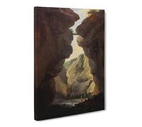 Caspar Wolf Dala River Canvas Print | Gallery Wrapped 30mm Frame Wall Art | 30x20 inches | Ready to Hang | Modern Animals Picture | Living Room Bedroom Lounge Office