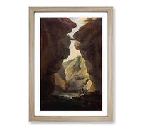 Caspar Wolf Dala River Framed Print | A2 Oak Framed Wall Art | Ready to Hang | Modern Animal Picture | Living Room Bedroom Lounge Office