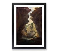 Caspar Wolf Dala River Framed Print | A2 Oak Framed Wall Art | Ready to Hang | Modern Animal Picture | Living Room Bedroom Lounge Office