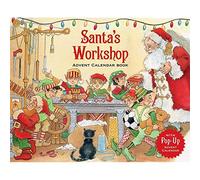 Caspari 31 x 25 cm Advent Book Santas Workshop