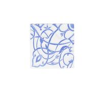 Caspari Algarve Ceramic Blue Paper Linen Luncheon Napkins - 15 Per Package