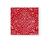 Caspari Annika Paper Luncheon Napkins in Red, 20 Per Package