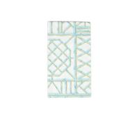 Caspari Bamboo Screen Robin's Egg Paper Linen Guest Towel Napkins - 12 Per Package