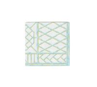 Caspari Bamboo Screen Robin's Egg Paper Linen Luncheon Napkins - 15 Per Package