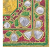 Caspari Bejewelled coloured gemstones pattern Luncheon Paper Table Napkins 20 in a pack 33cm square