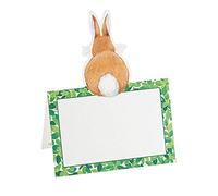 Caspari Bunnies and Boxwood Die-Cut Place Cards - 8 Per Package