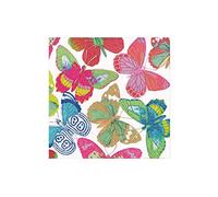 Caspari Butterflies Bright Paper Cocktail Napkins - 20 Per Package