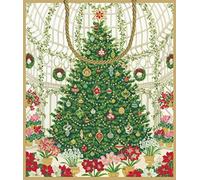 Caspari Christmas at the Garden Gift Bag, Multi-Colour
