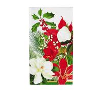 Caspari Christmas Garden Guest Towel Napkins - 15 Per Package
