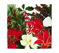Caspari Christmas Garden Luncheon Napkins - 20 Per Package