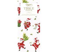 Caspari Dancing Santas by Robert Dohar Christmas Tissue Wrap 4 sheets of 70 x 50 cm luxury tissue wrapping paper