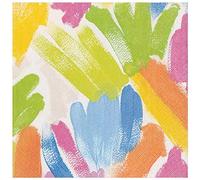 Caspari Entertaining with Brushstroke Dinner Napkins, Paper, Multi-Colour, 3 x 0.45 x 25.4 cm