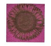 Caspari Entertaining with Etched Sunflower Yellow-Paper Linen Napkin Airlaid Cocktail-Paper, Yellow, 12.7 x 12.7 x 3 cm