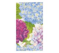 Caspari Entertaining with Hydrangea Garden Guest Towel, Paper, Blue, 11 x 20 x 3 cm