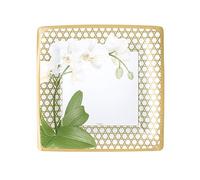 Caspari Entertaining with Winter Whites Square Salad/dessert Plates Square Paper, Silver, 20 x 3 x 20 cm