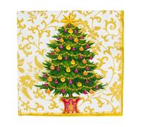 Gilded Tree Ivory/Gold Caspari Paper Table Napkins 33 cm Square 3 ply Lunch Napkins