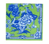 Caspari Green and Blue Plate Luncheon Napkins - 20 Per Package