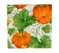 Caspari Heirloom Pumpkins Paper Cocktail Napkins in Ivory & Orange - 20 Per Package