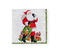 Caspari Jolly St. Nick Paper Luncheon Napkins, 20 Per Package