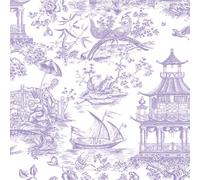 Caspari Lavender Chinoiserie Entertaining Giftwrap Roll