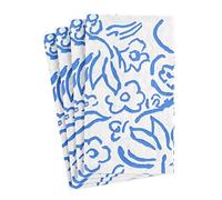 Caspari Matisse Paper Guest Towel Napkins in Blue - 15 Per Package