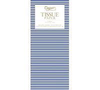 Caspari Mini Stripe navy blue Tissue Wrap 4 sheets of 70 x 50 cm luxury tissue wrapping paper