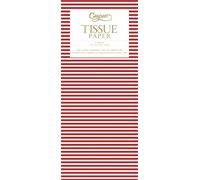 Caspari Mini Stripe red Tissue Wrap 4 sheets of 70 x 50 cm luxury tissue wrapping paper