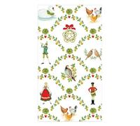 Caspari On The Twelfth Day Guest Towels - includes 15 Guest Towels