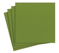 Caspari Paper Linen Solid Dinner Napkins in Leaf Green - 12 Per Package