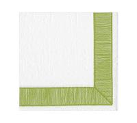 Caspari Ribbon Border Paper Luncheon Napkins in Green - 20 Per Package